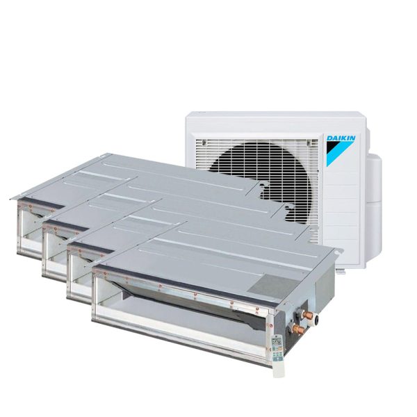 Ar Condicionado Multi Split Inverter Daikin Duto 3x9000 + 1x18000 BTU/h Quente e Frio Monofásico 4MXS28PMVM - 220 Volts
