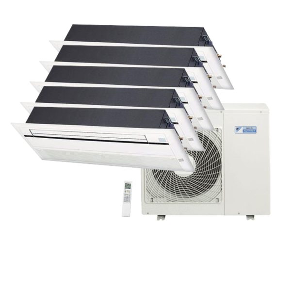Ar Condicionado Multi Split Cassete 1 Via Inverter Daikin  3x9000 + 2x12000 BTU/h Quente e Frio Monofásico 5MXS38PMVM - 220 Volts