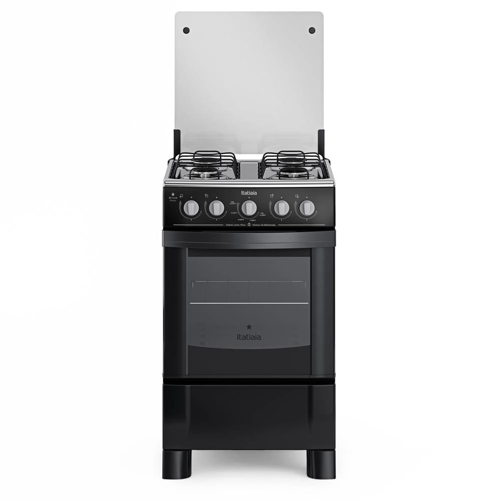 Fogão de Piso Itatiaia Star Clean NG 4 Bocas Preto - Image 2