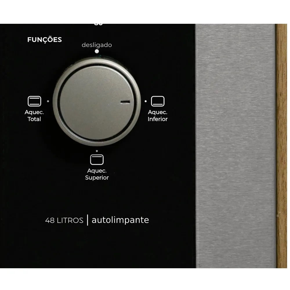 Forno de Elétrico de   Embutir Fischer 48 Litros Fit Line Inox – 127 Volts - Image 3