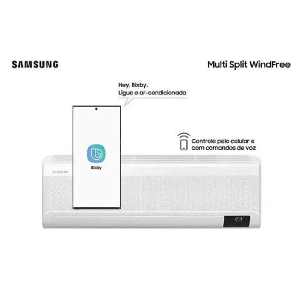 Ar Condicionado Multi Split Samsung Hi Wall Wind Free 2x9000 BTU/h Quente e Frio AJ068AXJ3KH/AZ – 220 Volts - Image 4