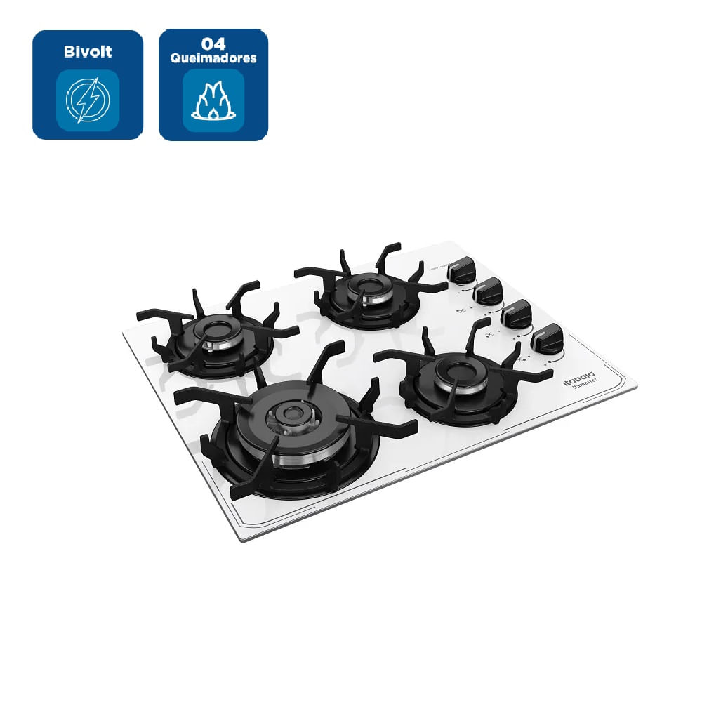 Cooktop Itatiaia 4 Bocas Tripla Chama Itamaster Branco – Bivolt - Image 2