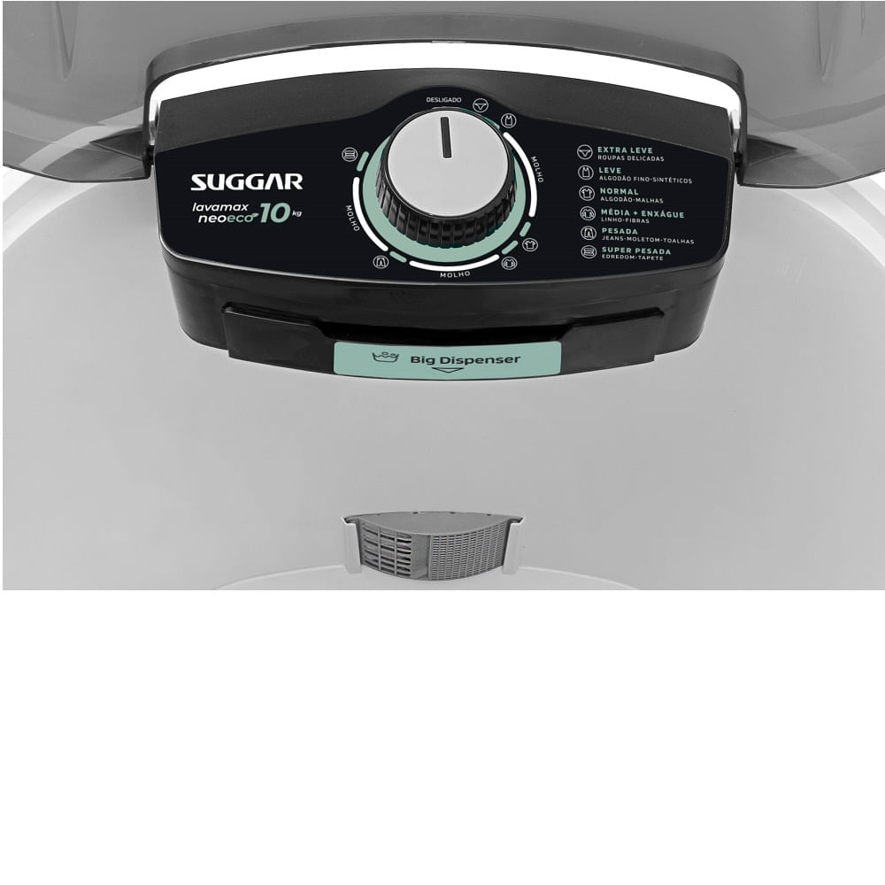 Lavadora de Roupas Suggar 10Kg Lavamax Neo Eco Branca LE1012BR – 220 Volts - Image 5