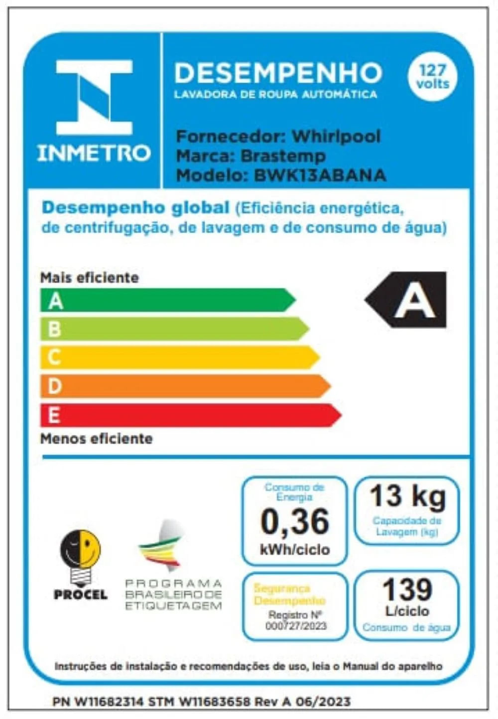 Lavadora Brastemp 13Kg com Ciclo Tira Manchas Advanced e Ciclo Antibolinha Branca BWK13AB – 127 Volts - Image 10