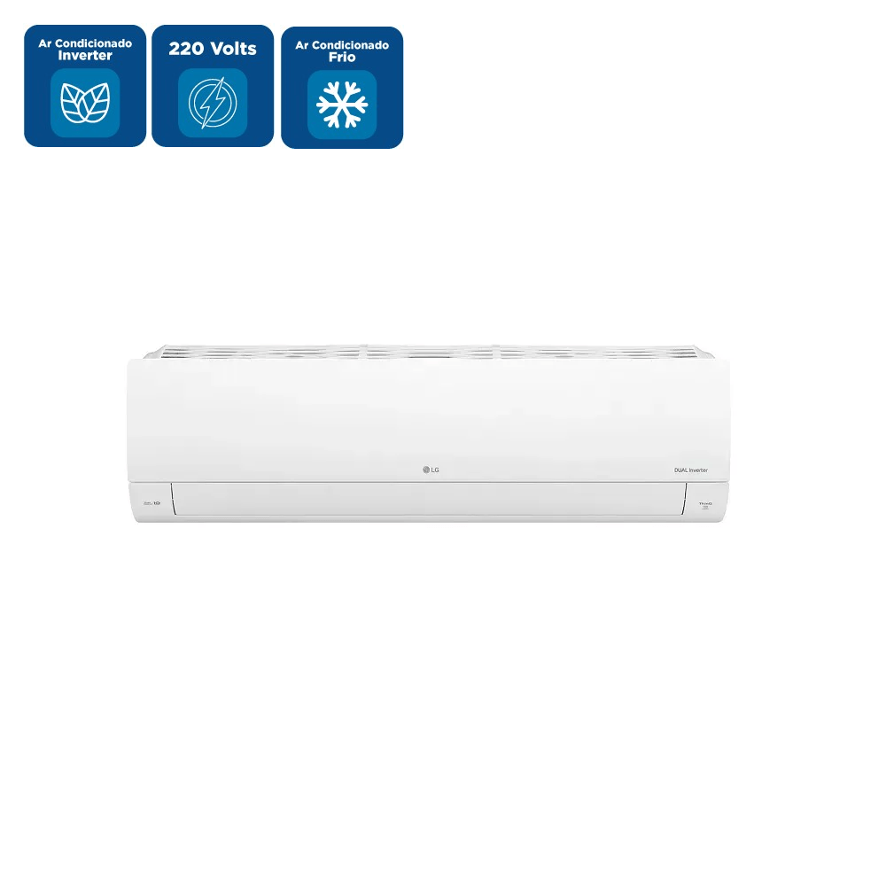 Ar Condicionado Split Hi Wall Inverter LG Dual Compact +IA R-32 9000 BTU/h Frio – 220 Volts - Image 2