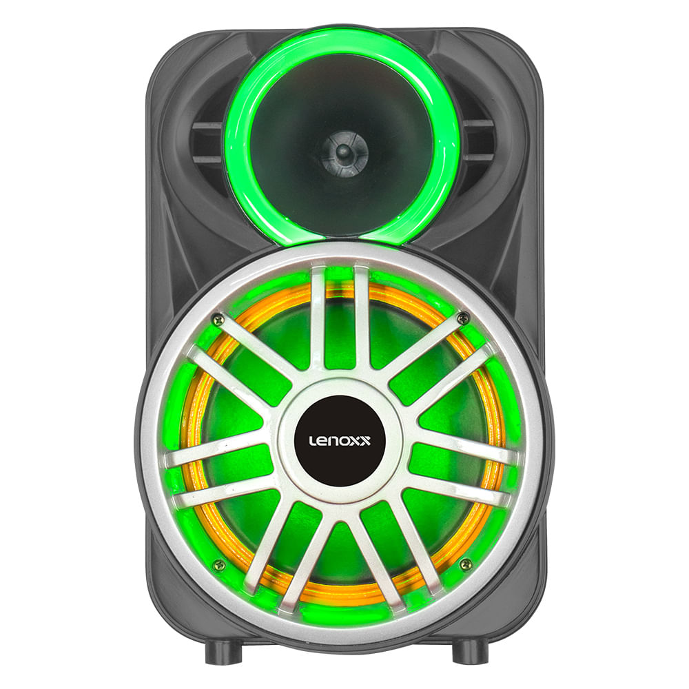 Caixa de Som Lenoxx Amplificada Preta LCA8 – Bivolt - Image 4