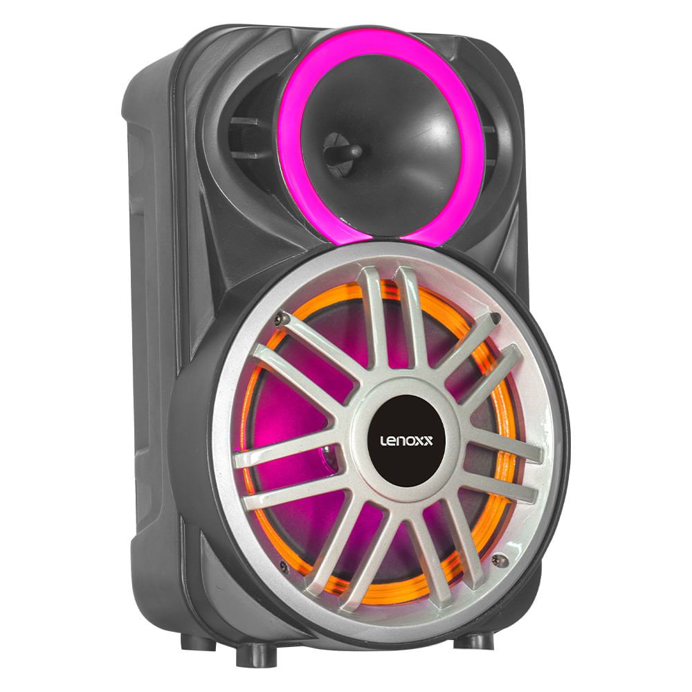 Caixa de Som Lenoxx Amplificada Preta LCA8 – Bivolt - Image 2