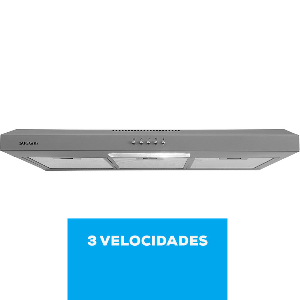 Depurador de Ar Suggar Slim 80cm Prata DPS182PR – 220 Volts - Image 5