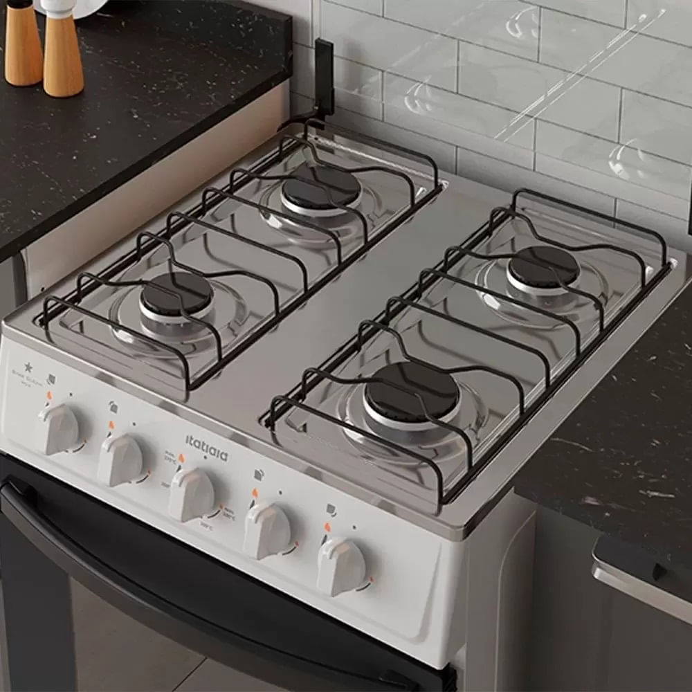Fogão Itatiaia 4 Bocas Star Clean New Branco - Image 6