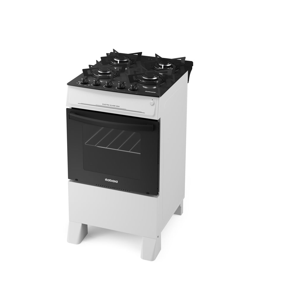 Fogão de Piso Itatiaia 4 Bocas com Mesa de Vidro Electra Glass New Branco – Bivolt - Image 3