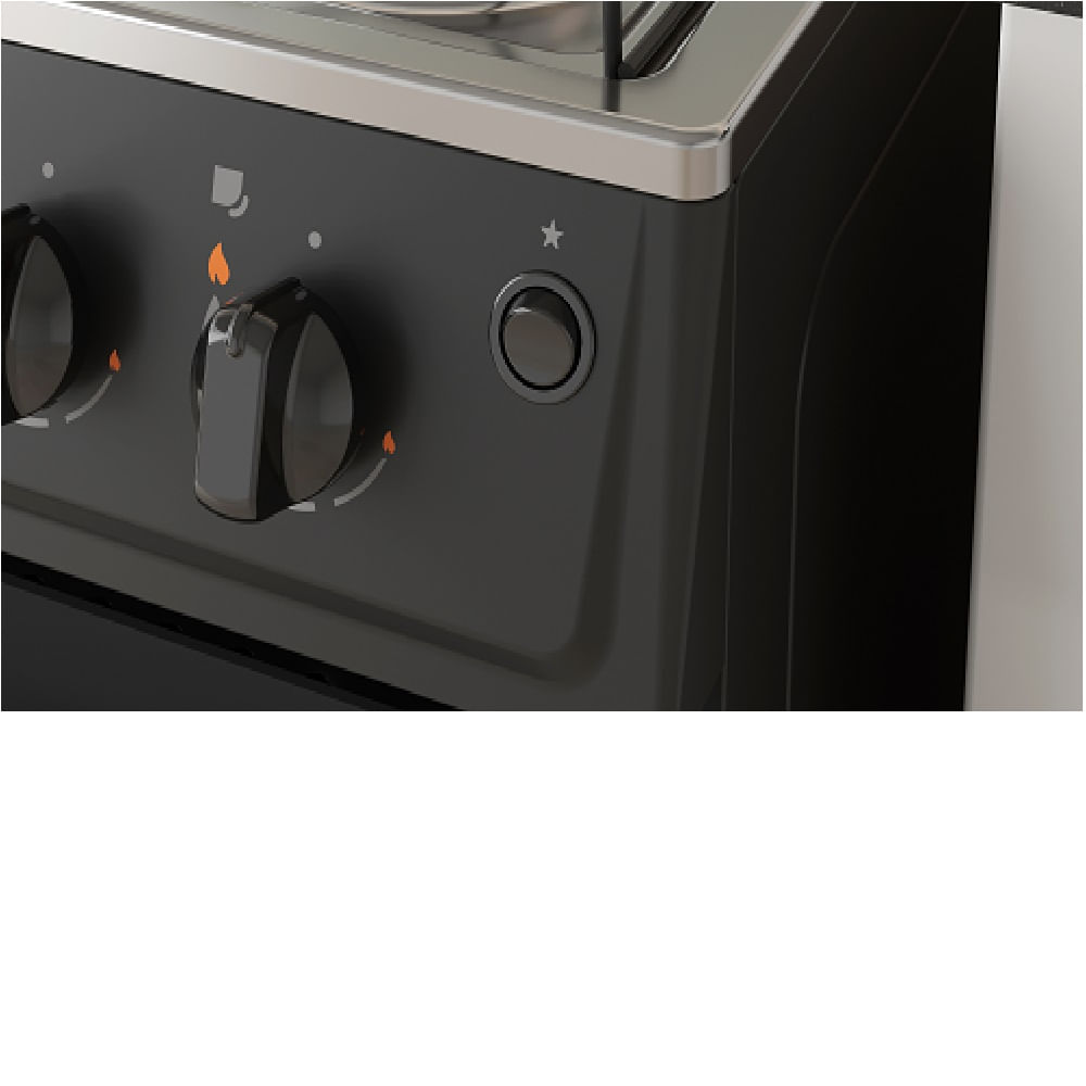 Fogão de Piso Itatiaia 4 Bocas Star New Preto – Bivolt - Image 6