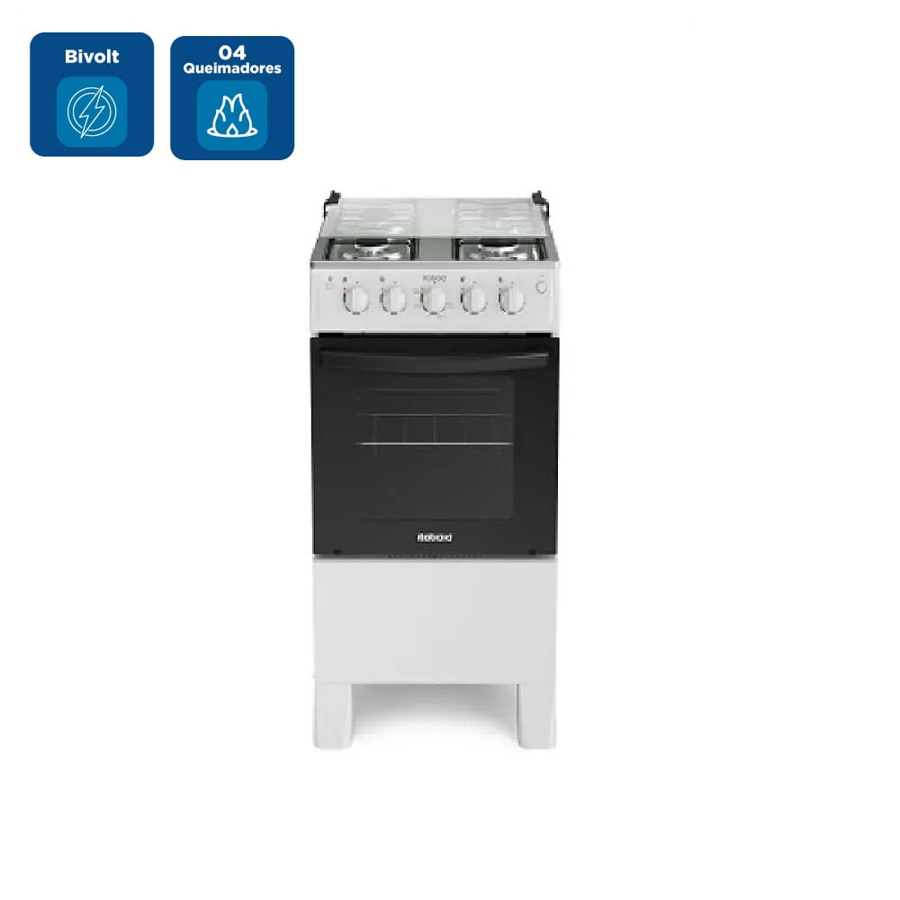Fogão de Piso Itatiaia 4 Bocas Star New Branco – Bivolt - Image 2