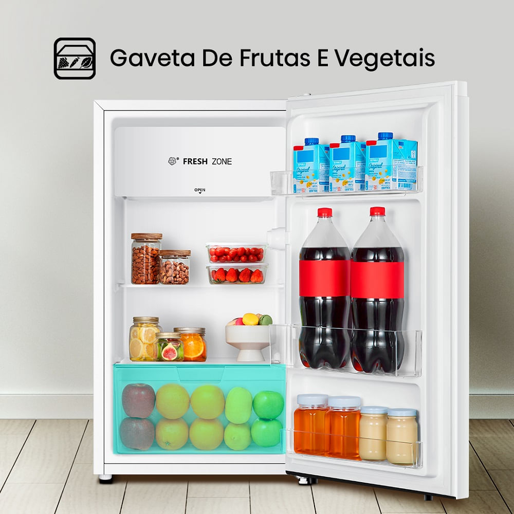 Frigobar Vix 90 Litros Porta Reversível Branco RR121VX2A – 220 Volts - Image 15