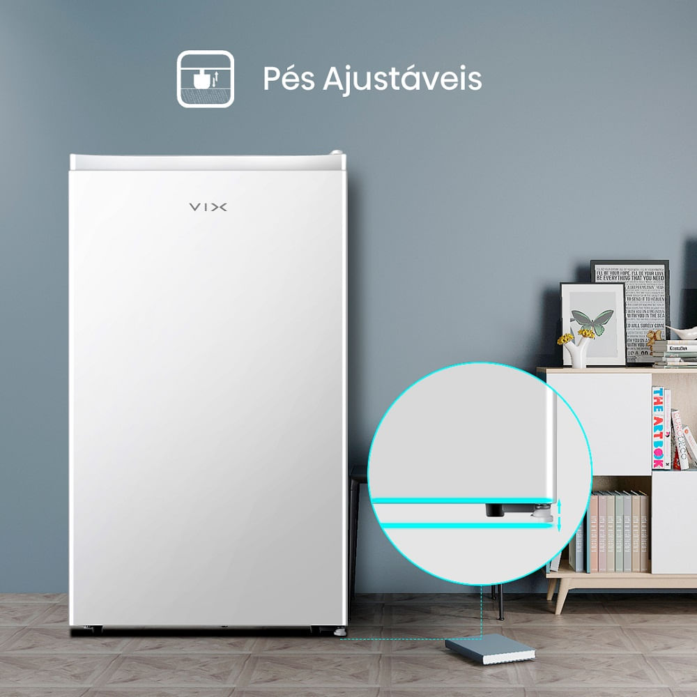 Frigobar Vix 90 Litros Porta Reversível Branco RR121VX2A – 220 Volts - Image 9