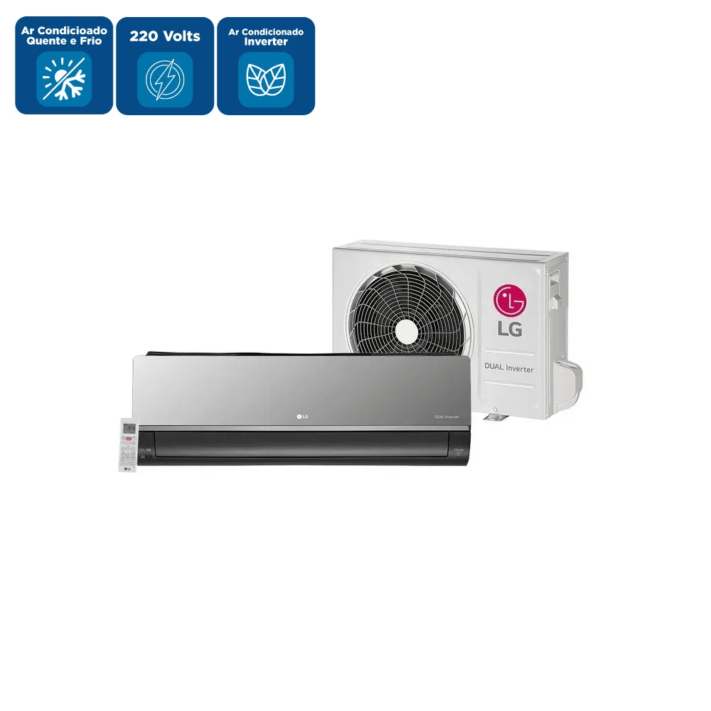 Ar Condicionado Split Inverter 12.000 Btus LG Quente e Frio Artcool S3-W12JAR7 - 220 Volts - Image 2