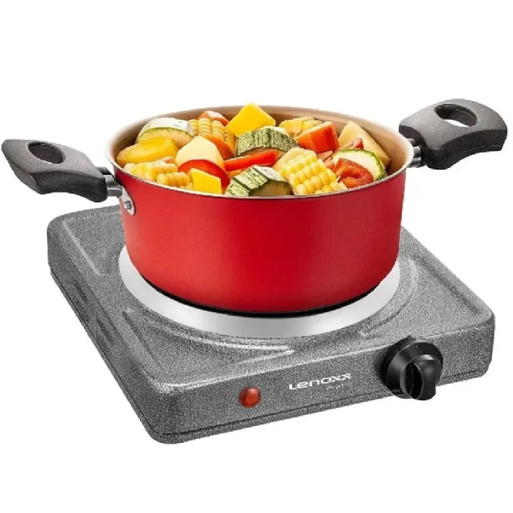 Fogão Elétrico de Bancada Lenoxx 1 Boca Pratic Grafite PFE351 – 127 Volts - Image 5