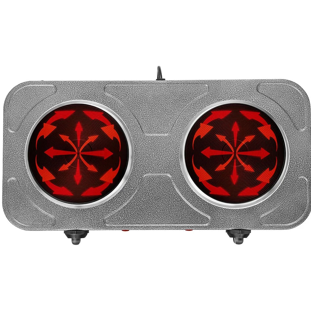 Fogão Elétrico De Bancada Lenoxx 2 Bocas Grand Pratic Prata PFE353 – 220 Volts - Image 5