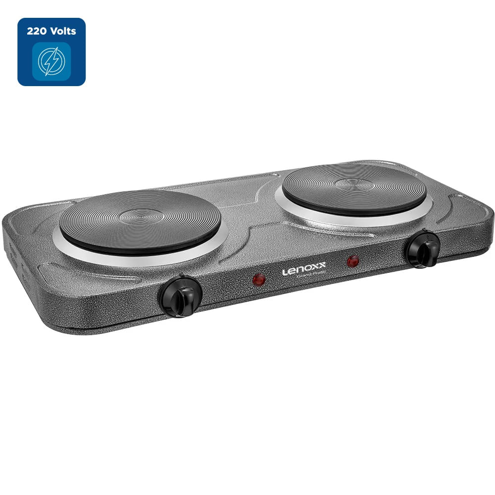Fogão Elétrico De Bancada Lenoxx 2 Bocas Grand Pratic Prata PFE353 – 220 Volts - Image 2