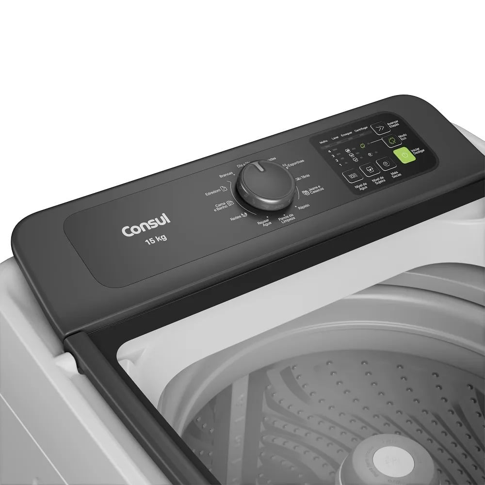 Máquina de Lavar Consul 15Kg com Modo Eco Branca CWN15ABBNA– 220 Volts - Image 5