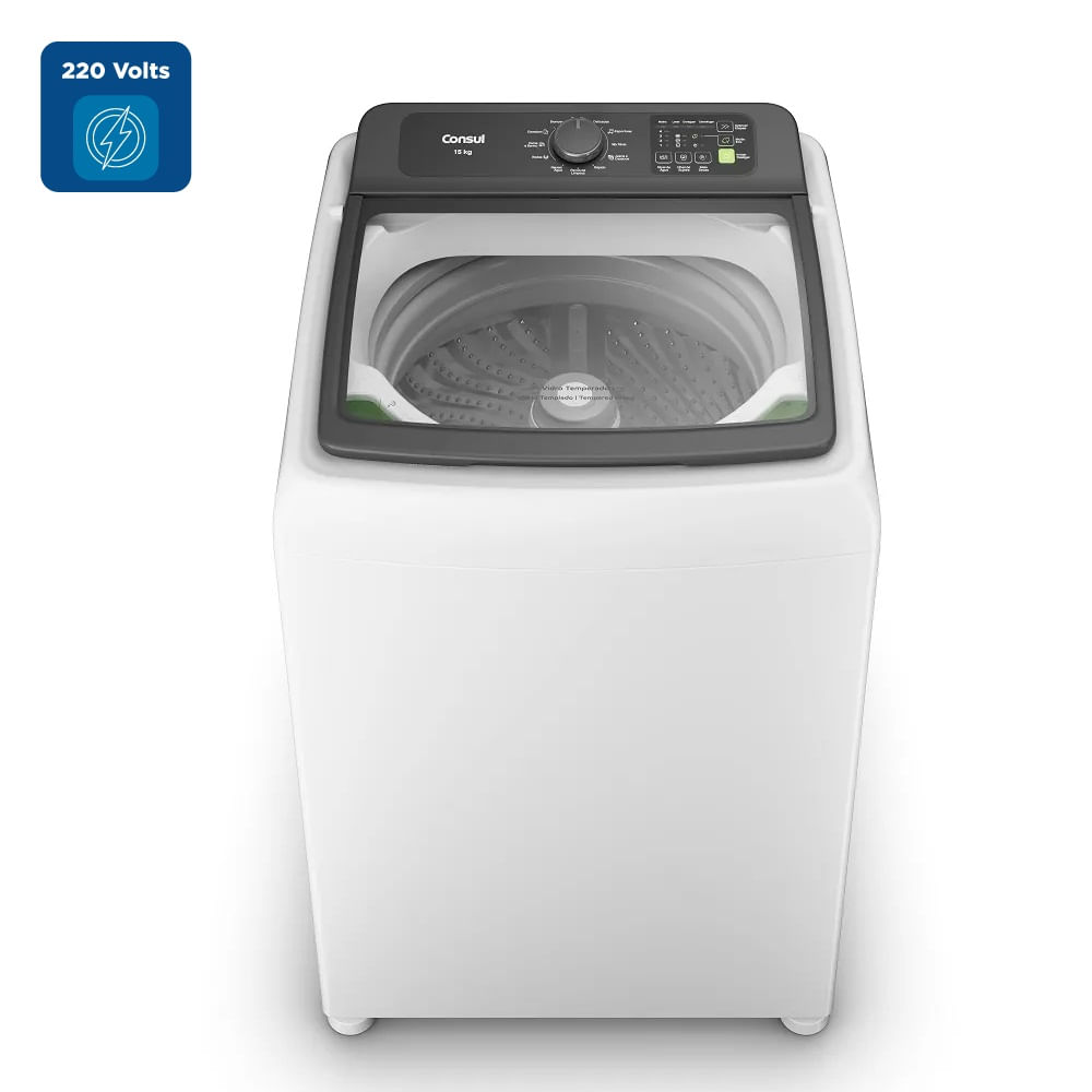 Máquina de Lavar Consul 15Kg com Modo Eco Branca CWN15ABBNA– 220 Volts - Image 2
