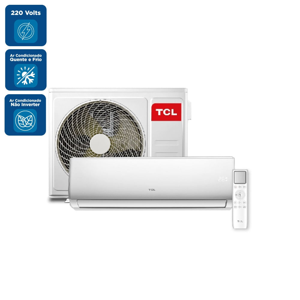 Ar Condicionado Split Hi Wall TCL 22000 BTU/h Quente e Frio TAC-22CHSA2 – 220 Volts - Image 2