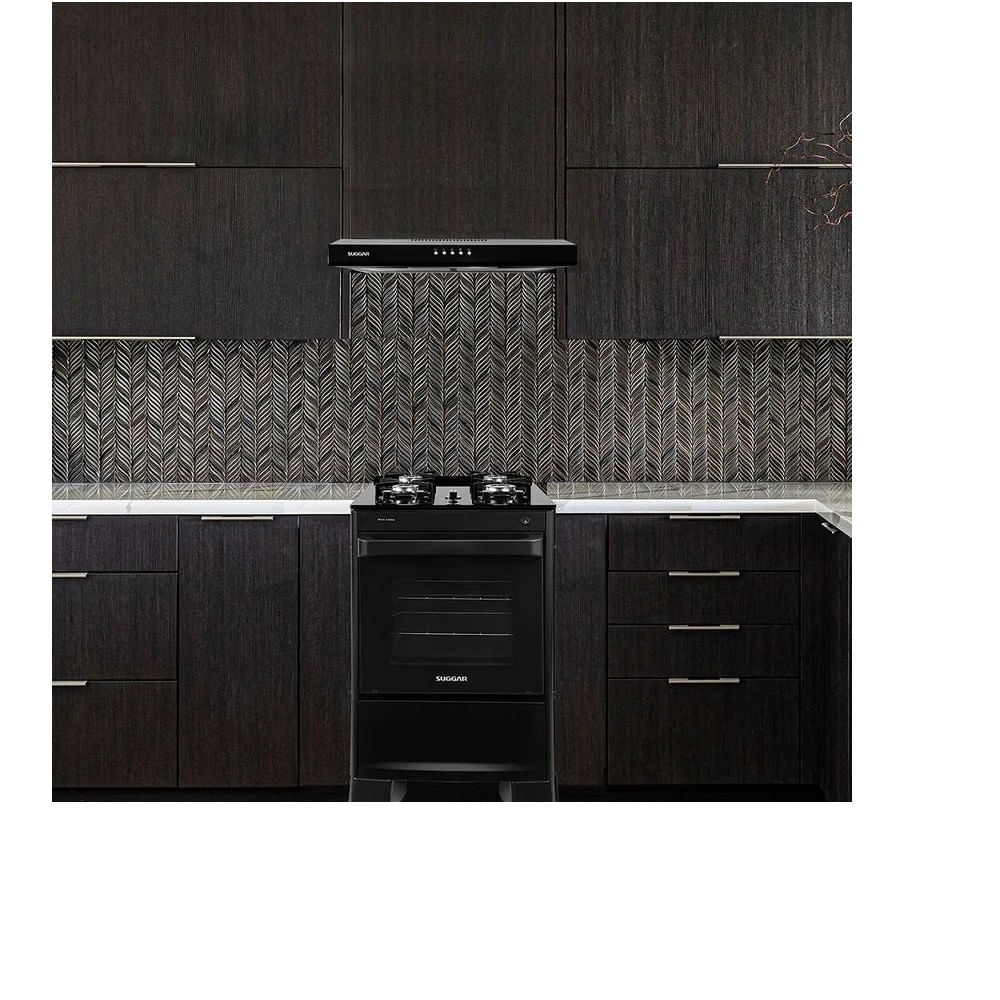 Depurador de Ar Suggar Slim 60cm Preto DPS161PT – 127 Volts - Image 8