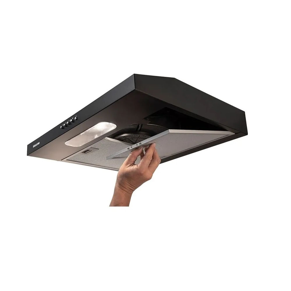 Depurador de Ar Suggar Slim 60cm Preto DPS161PT – 127 Volts - Image 4