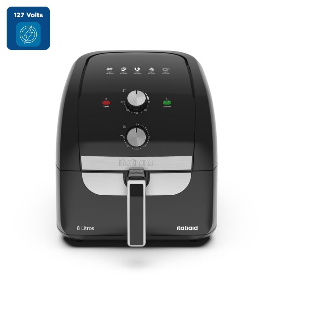 Fritadeira Air Fryer Itatiaia 8 Litros Preta AFITA1003 – 127 Volts - Image 2