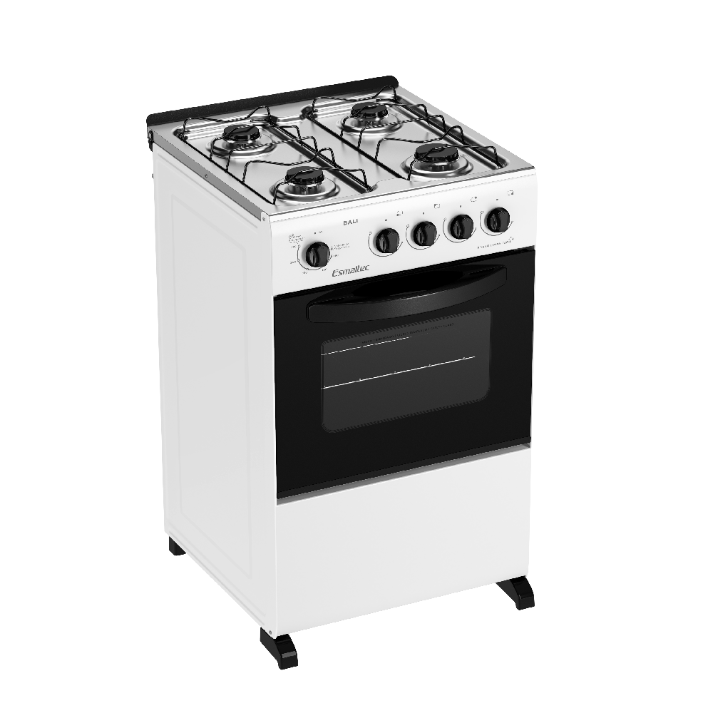 Fogão de Piso Esmaltec 4 Bocas Com Acendimento Manual Branco - Image 2