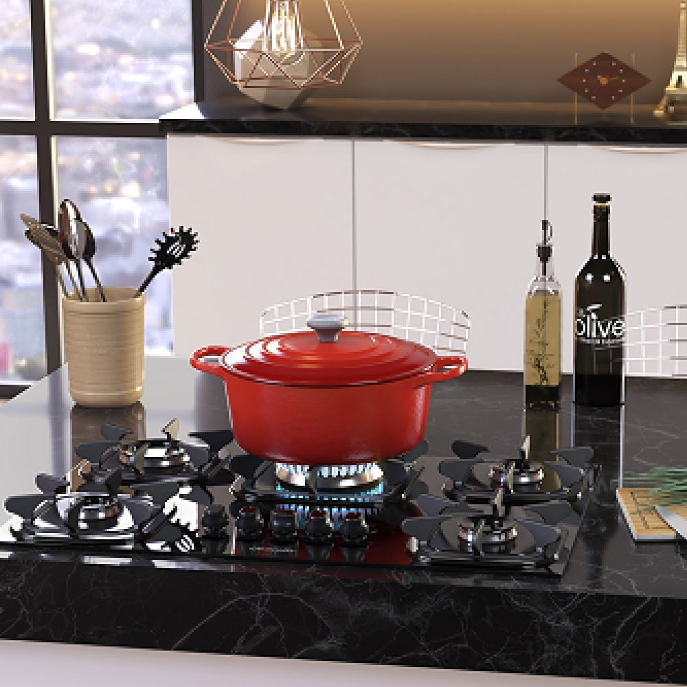 Cooktop Mueller 5 Bocas com Queimador Tripla Chama Preto – Bivolt - Image 8