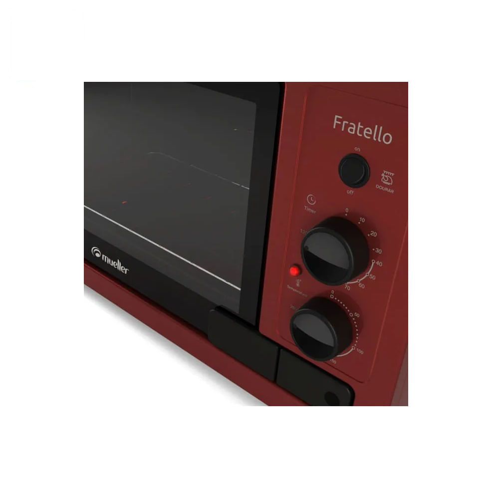 Forno Elétrico Mueller Fratello Vermelho – 220 Volts - Image 4