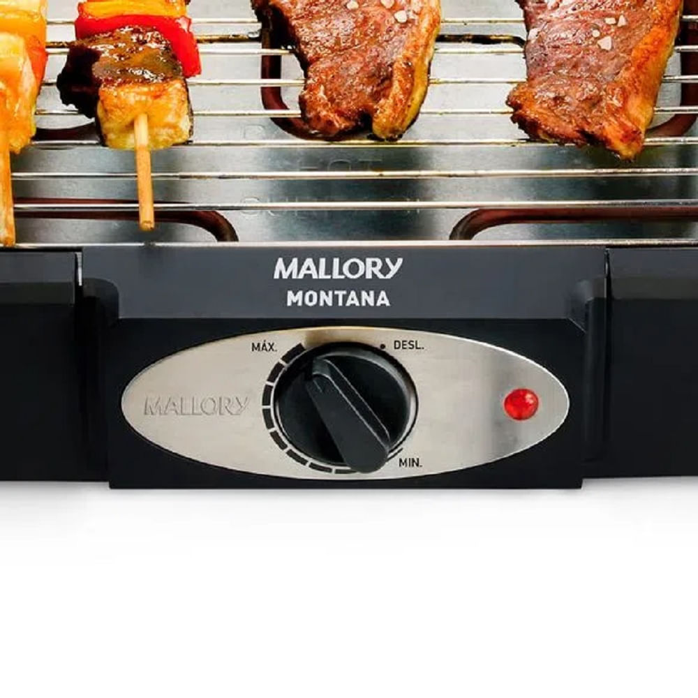 Churrasqueira Elétrica Mallory Montana Preta - 220 Volts - Image 3