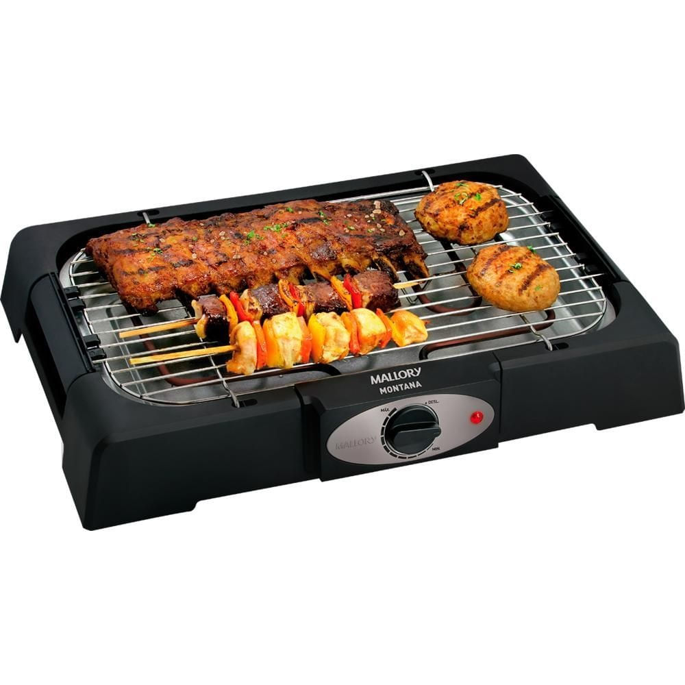Churrasqueira Elétrica Mallory Montana Preta - 220 Volts - Image 2