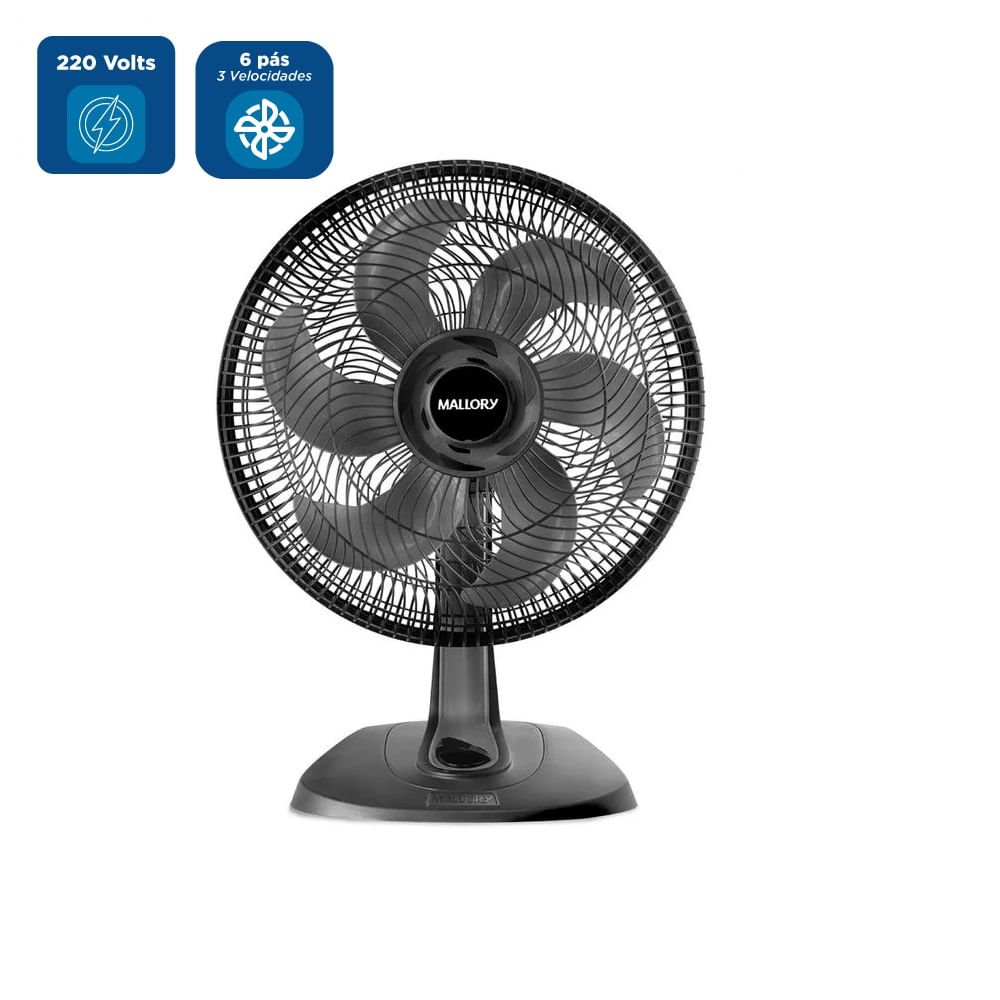 Ventilador de Mesa Mallory TS40+ Preto – 220 Volts - Image 2