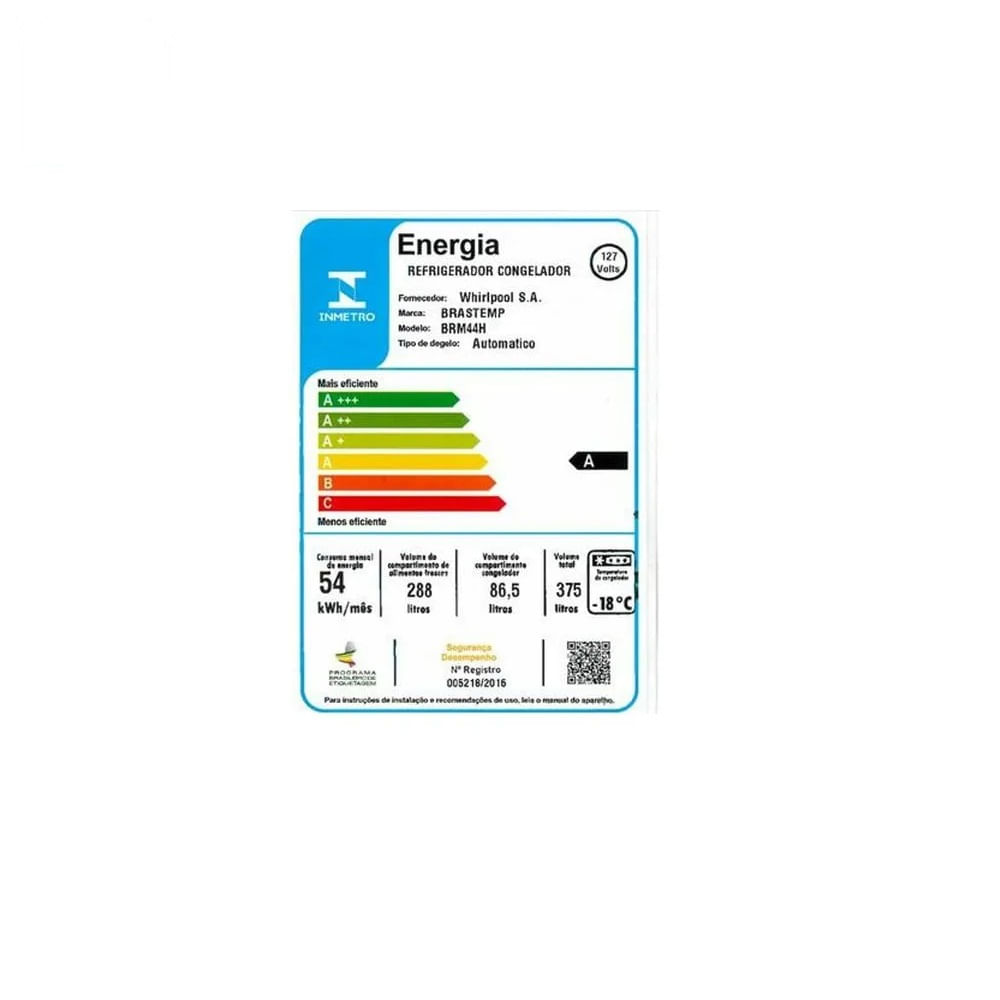 Refrigerador Brastemp Frost Free 375 Litros Branco BRM44 - 127 Volts - Image 12