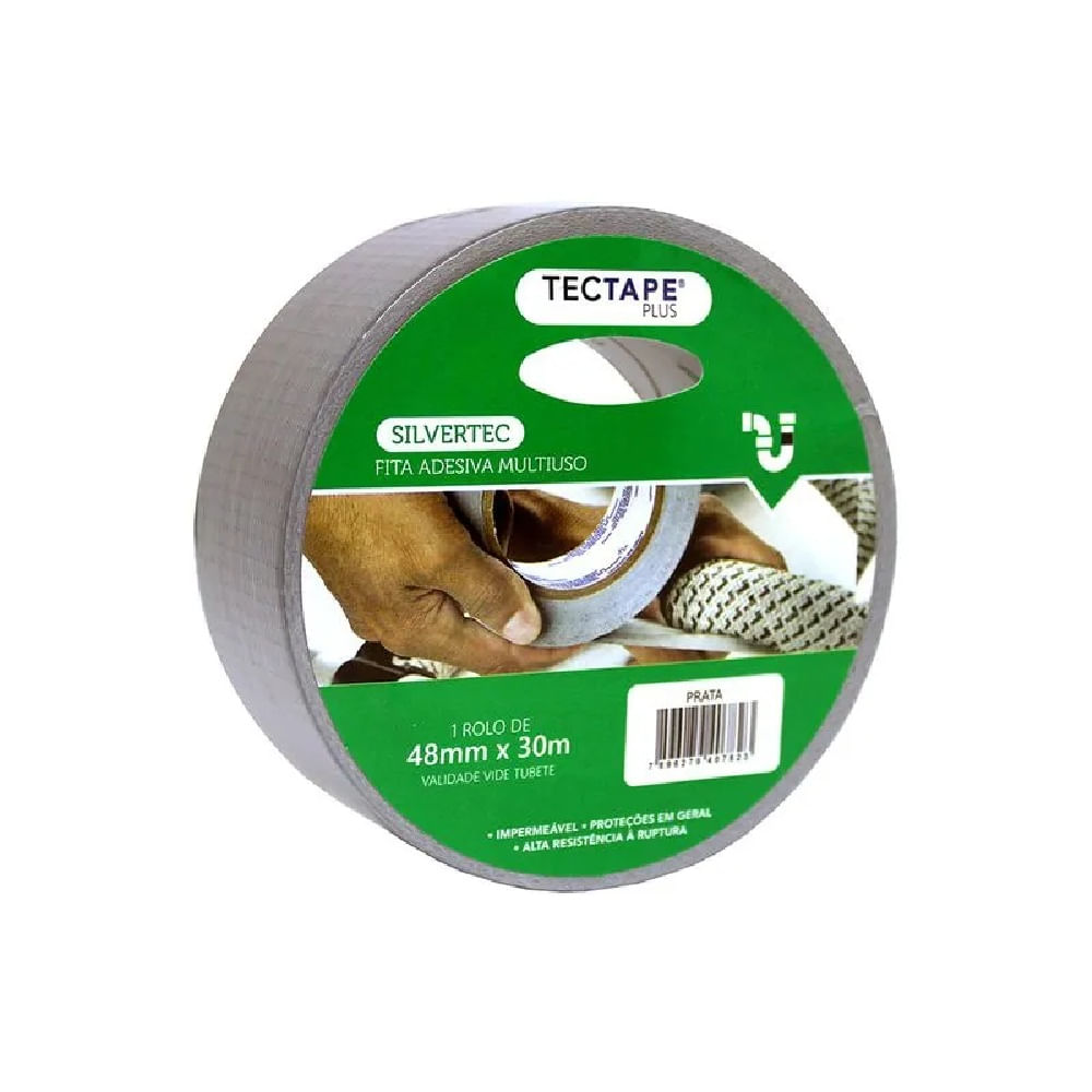 Fita SilverTape Prata Premium 48 mm x 30 metros - Image 2