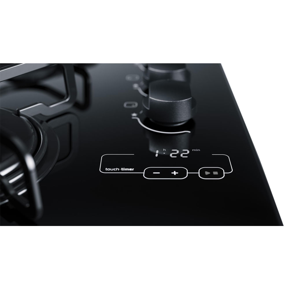 Cooktop Brastemp Timer Touch 4 Bocas Preto – Bivolt - Image 3
