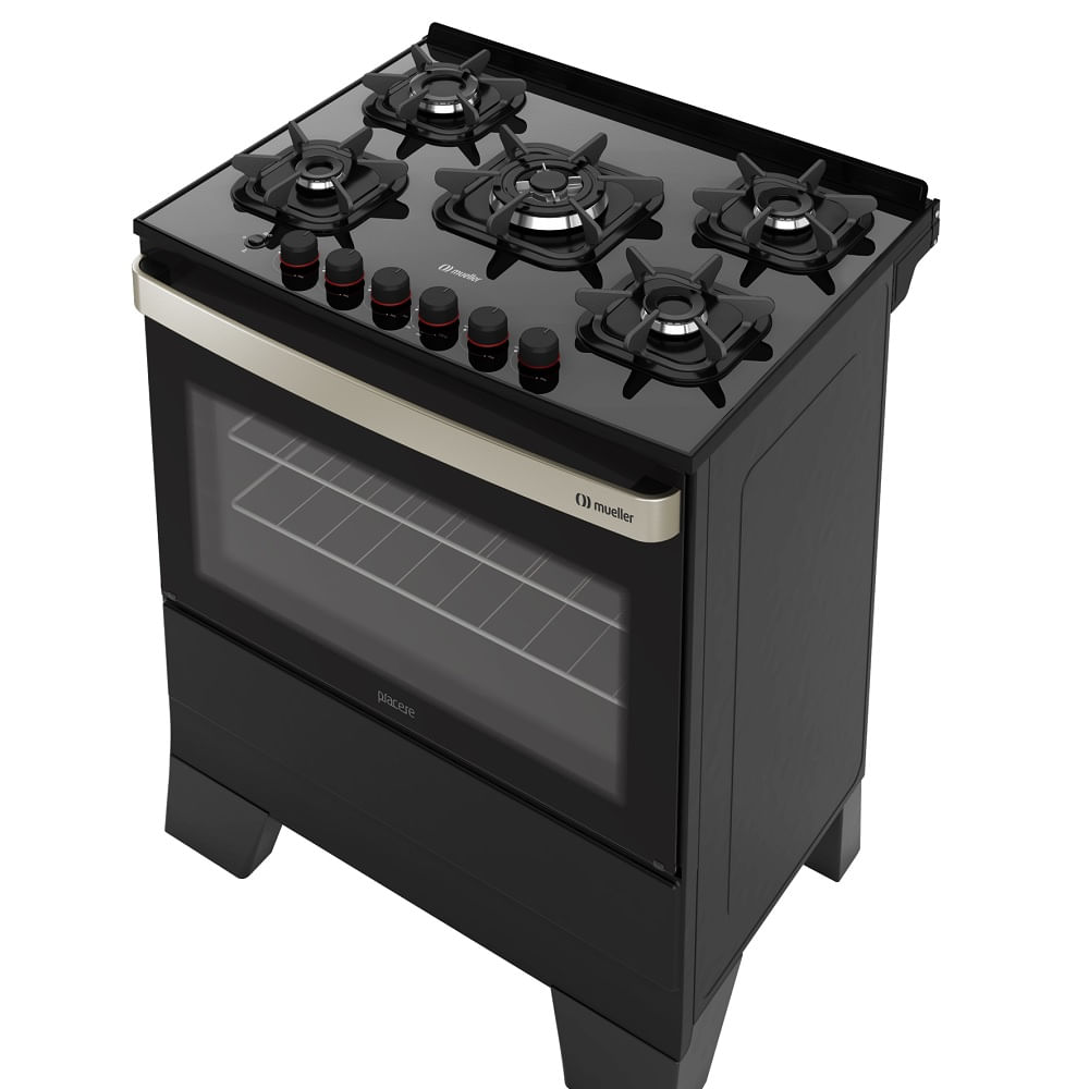 Fogão Mueller 5 Bocas Piacere Vetro Preto Fosco – Bivolt - Image 10