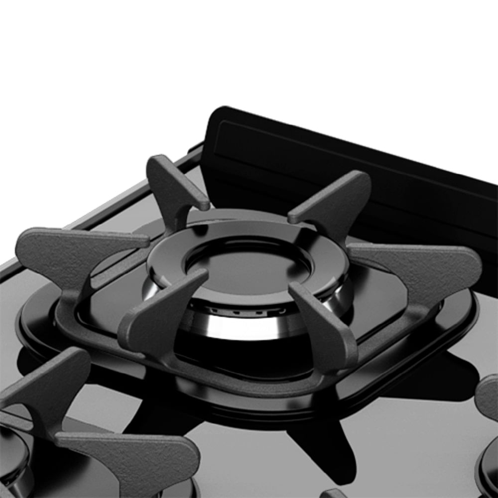 Fogão Mueller 5 Bocas Piacere Vetro Preto Fosco – Bivolt - Image 4