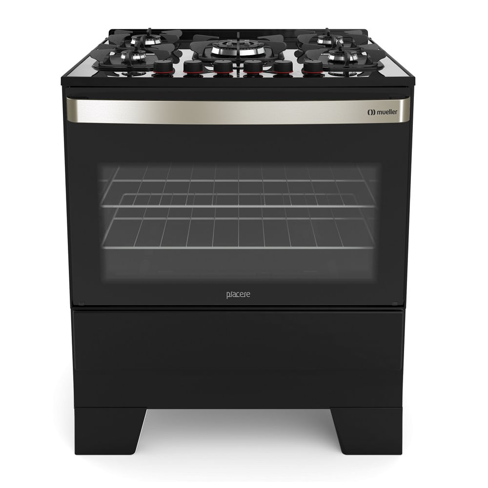 Fogão Mueller 5 Bocas Piacere Vetro Preto Fosco – Bivolt - Image 7