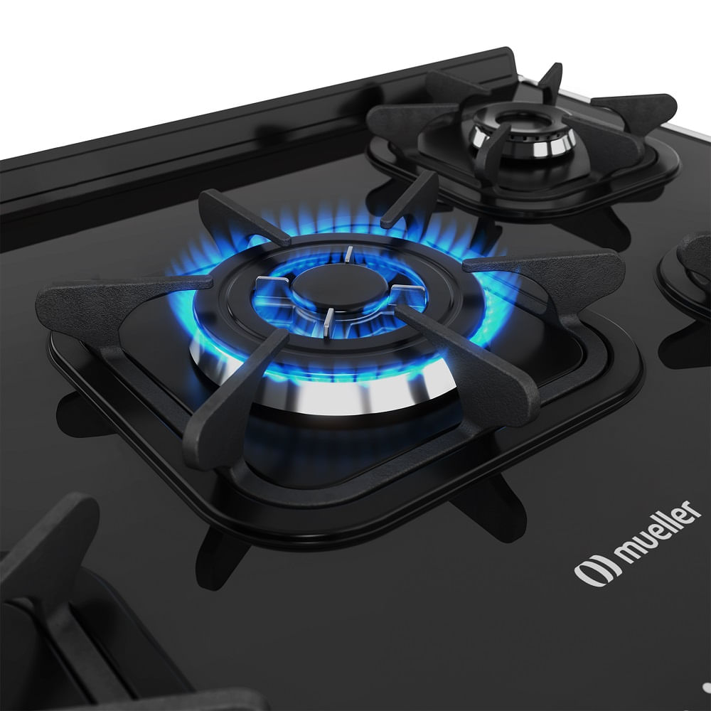Fogão de Piso Mueller 5 Bocas Piacere Vetro Inox – Bivolt - Image 4