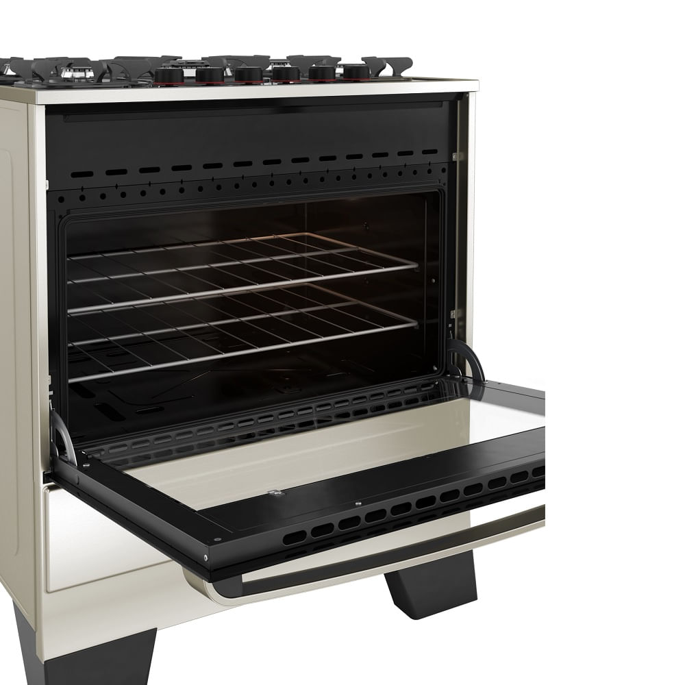 Fogão de Piso Mueller 5 Bocas Piacere Vetro Inox – Bivolt - Image 9