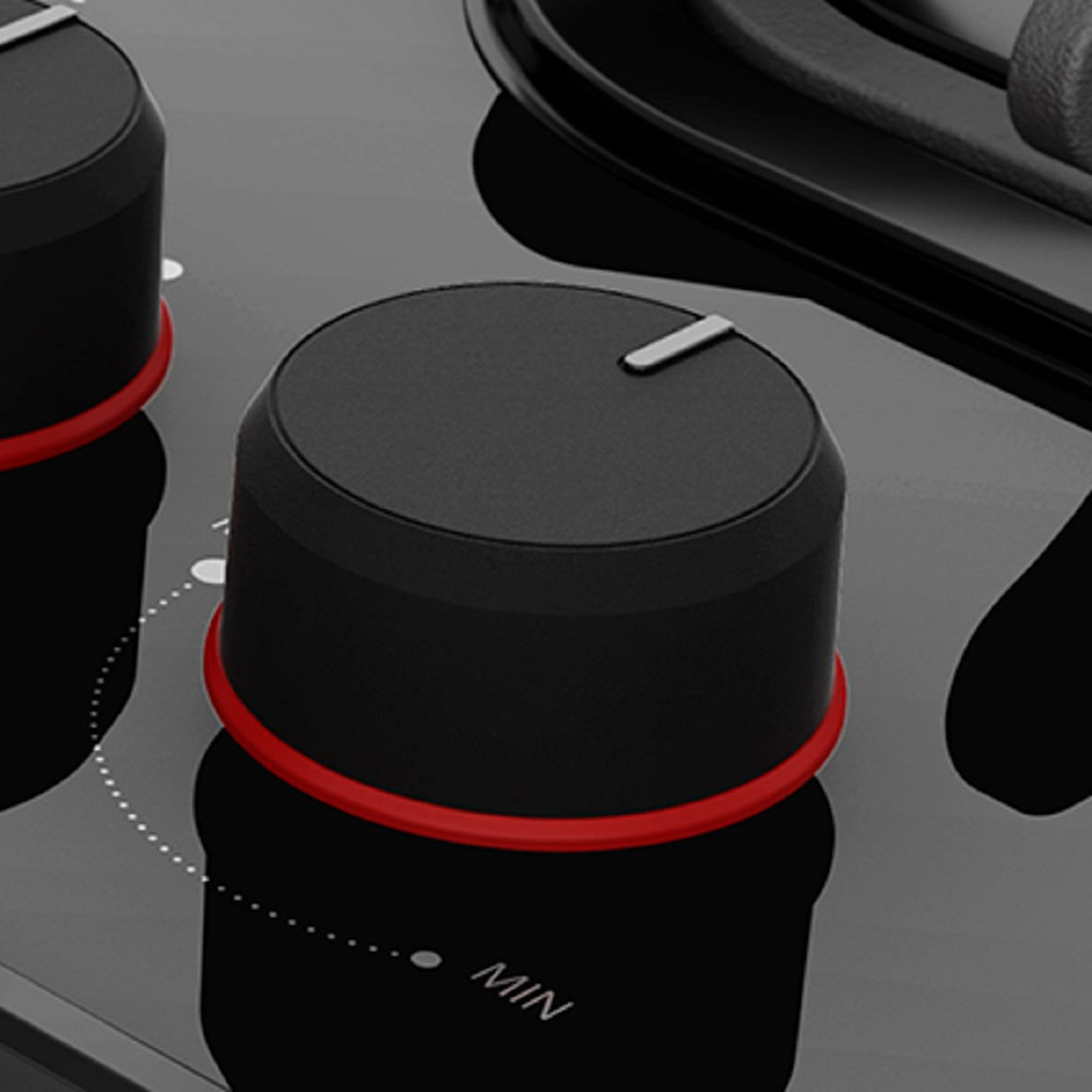 Fogão de Piso Mueller 5 Bocas Piacere Vetro Inox – Bivolt