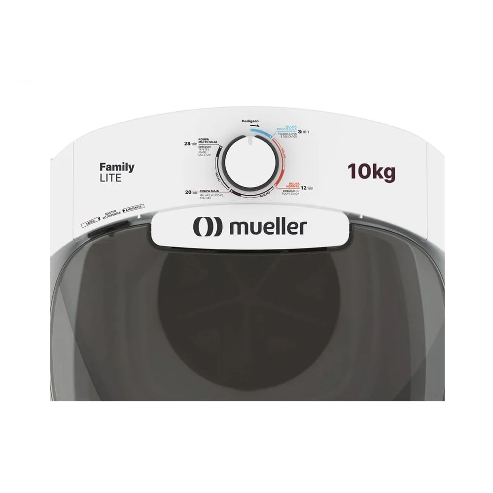 Lavadora de Roupas Mueller Family Lite 10 Kg Branca – 220 Volts - Image 8