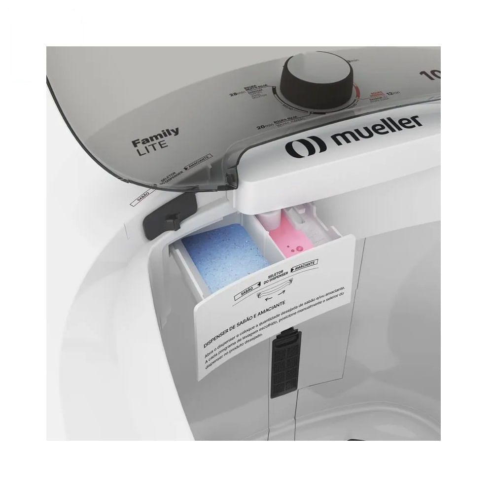 Lavadora de Roupas Mueller Family Lite 10 Kg Branca – 220 Volts - Image 6
