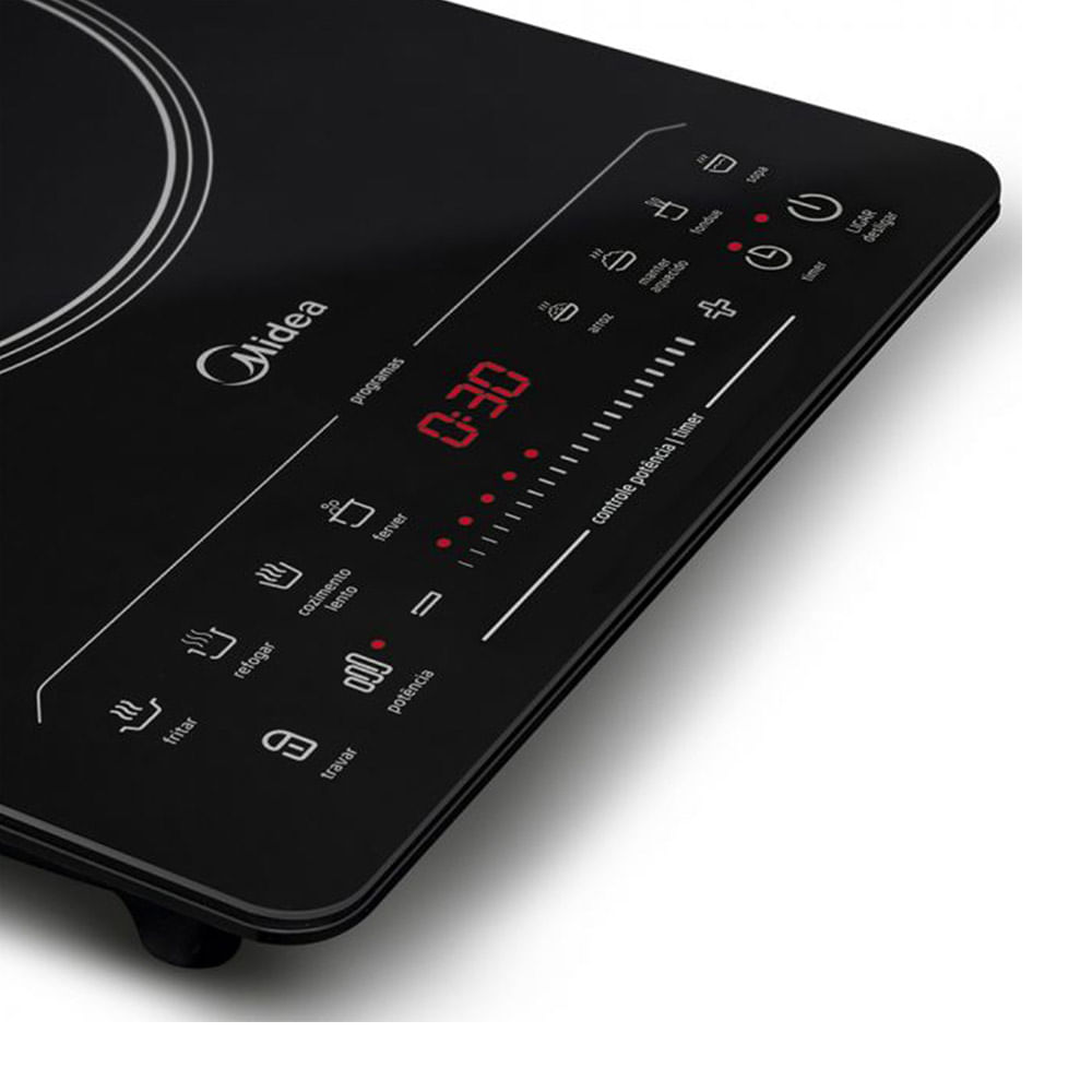 Cooktop de Indução Midea 1 Boca Portátil Preto CYAD11 – 127 Volts - Image 3