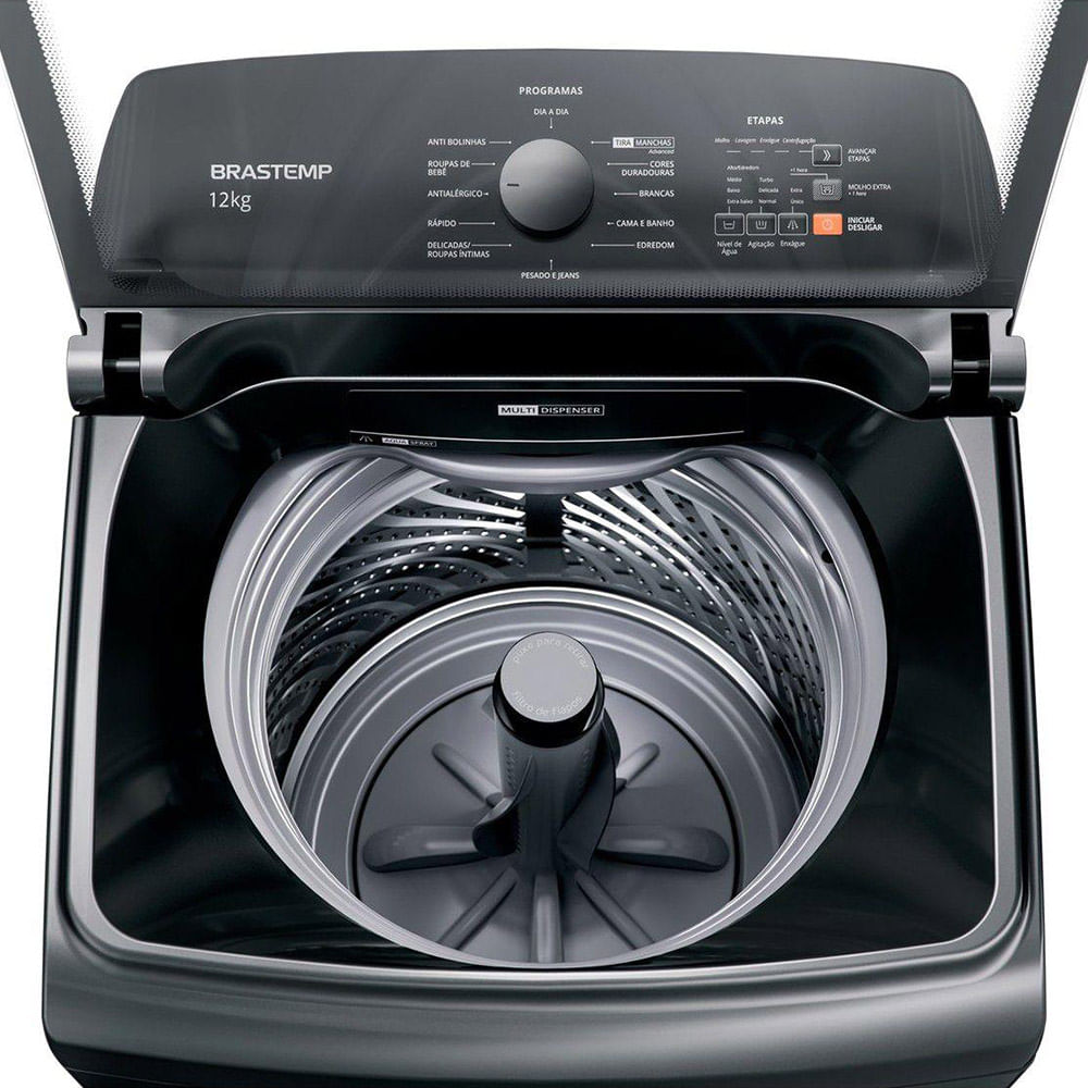 Lavadora de Roupas Brastemp 12Kg com Ciclo Tira Manchas Advanced e Ciclo Antibolinha Titânio BWK12A9 – 220 Volts - Image 3