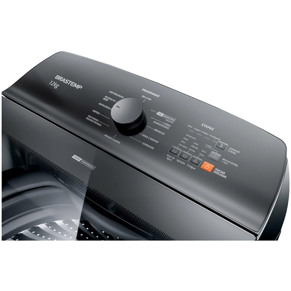 Lavadora de Roupas Brastemp 12Kg com Ciclo Tira Manchas Advanced e Ciclo Antibolinha Titânio BWK12A9 – 220 Volts - Image 4