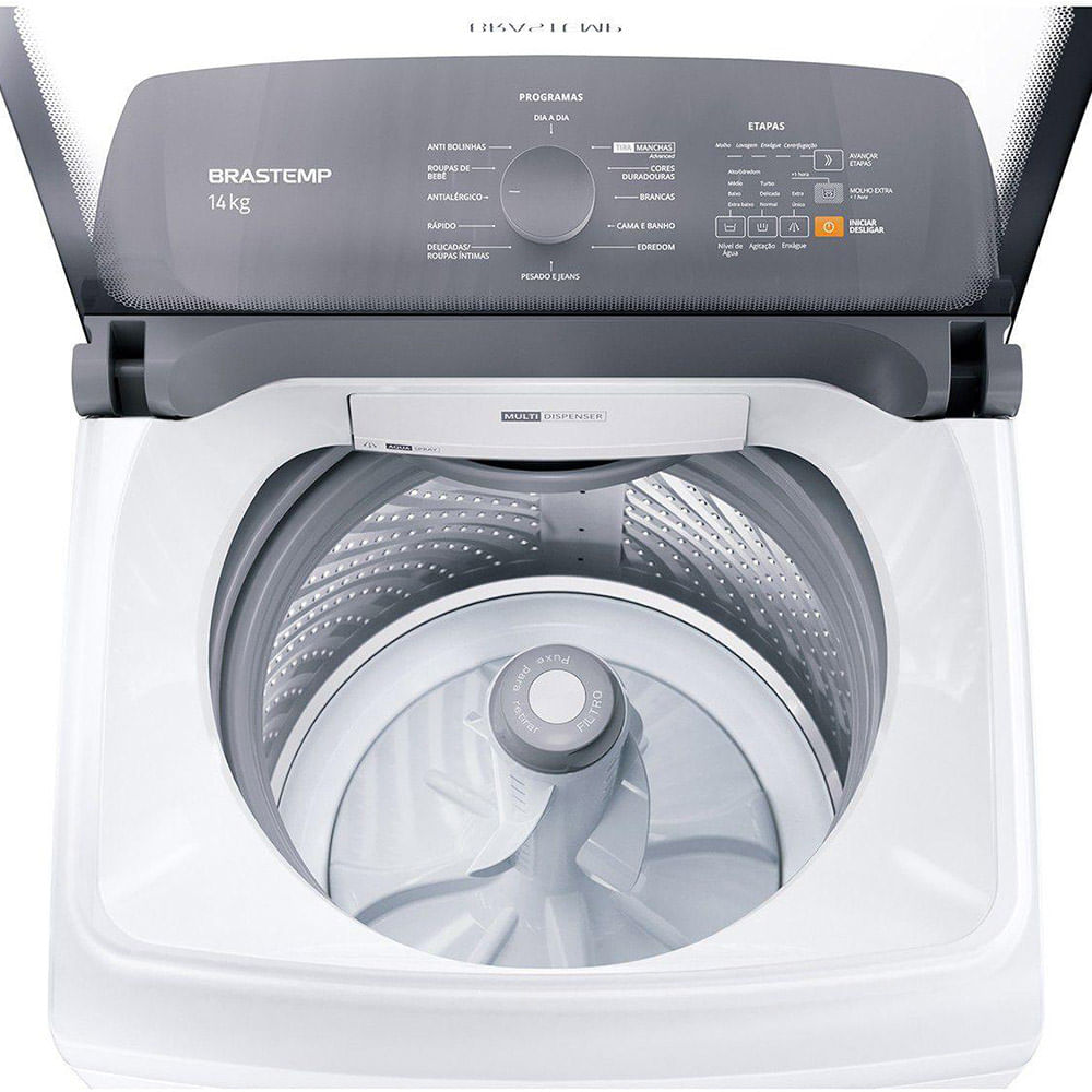 Lavadora de Roupas Brastemp 14 Kg com Ciclo Tira Manchas Advanced e Ciclo Antibolinha Branca BWK14AB – 127 Volts - Image 3