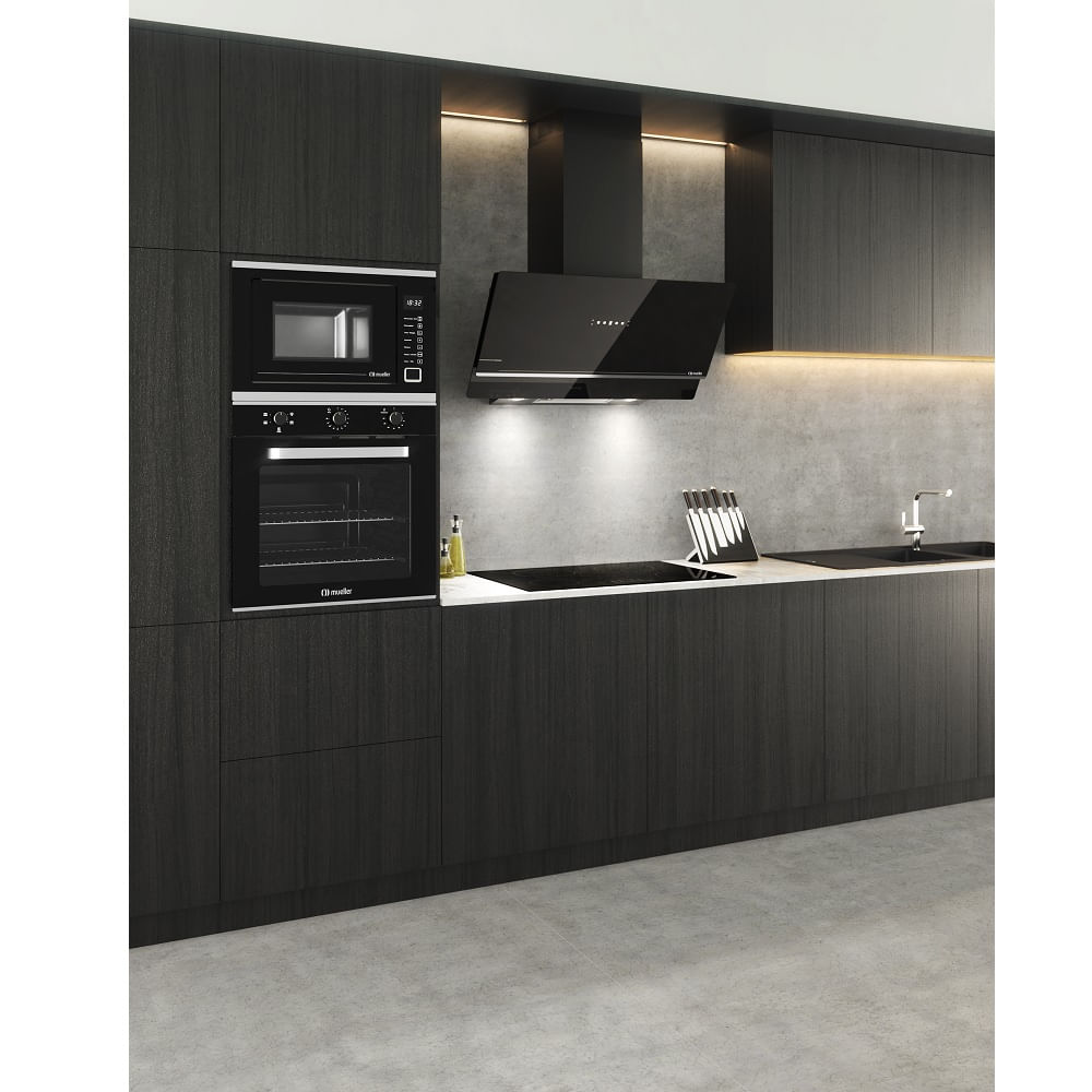 Coifa de Parede Mueller 90cm com Controle de Movimento Preta MCF0290G1 – 220 Volts - Image 9